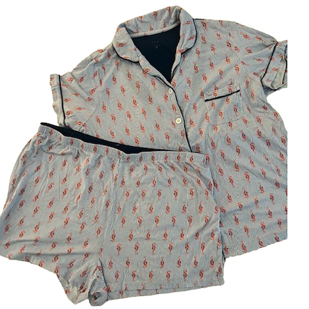 ND Intimates Women’s Seahorse Sleepshirt & Shorts Set.